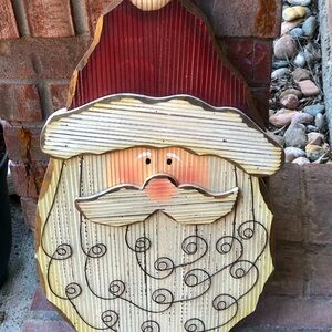 Santa Decoration, multi-use. Can use to hold cards, gifts, ribbons, etc.